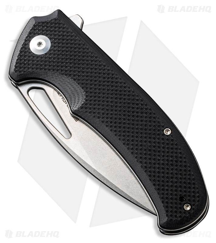 SENCUT Phantara Liner Lock Knife Black G-10 (3.7" Stonewash) S23014-1