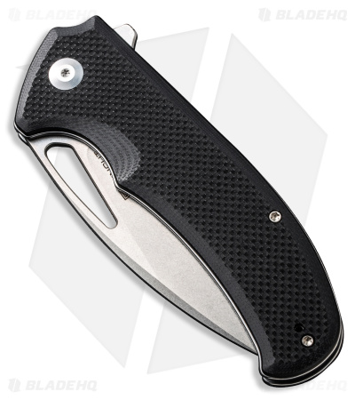 SENCUT Phantara Liner Lock Knife Black G-10 (3.7" Stonewash) S23014-1
