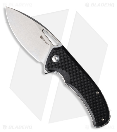 SENCUT Phantara Liner Lock Knife Black G-10 (3.7" Stonewash) S23014-1