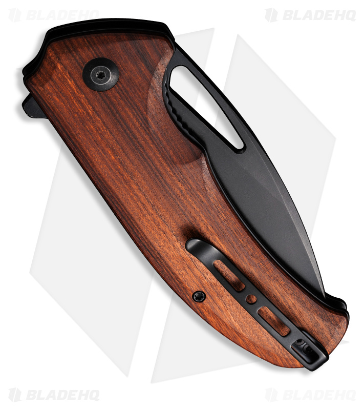 SENCUT Phantara Liner Lock Knife Guibourtia Wood (3.7" Black) S23014-4
