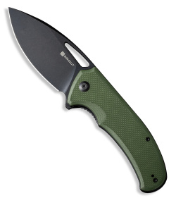 SENCUT Phantara Liner Lock Knife OD Green G-10 (3.7" Black) S23014-3