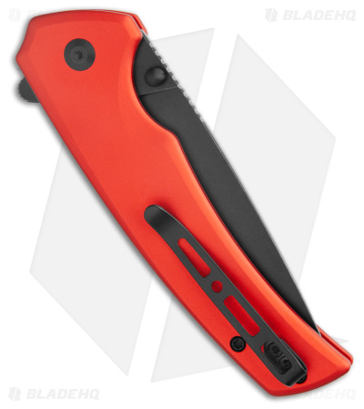 SENCUT Serene Button Lock Knife Red Aluminum (3.48" BW) S21022B-2