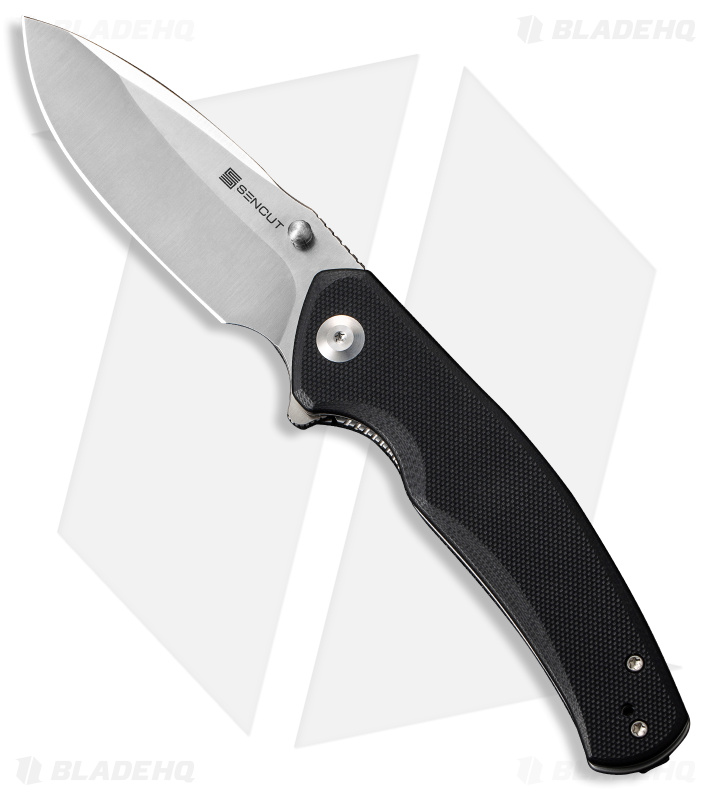 SENCUT Slashkin Liner Lock Black G-10 (Satin) - Blade HQ