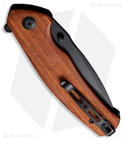 SENCUT Slashkin Liner Lock Knife Guibourtia Wood (3.48" Black) S20066-4