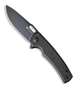 SENCUT Vesperon Liner Lock Knife Black Micarta (3.35" Black) -  S20065-3