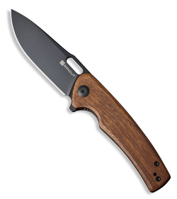 SENCUT Vesperon Liner Lock Knife Guibourtia Wood (3.35" Black)  S20065-4