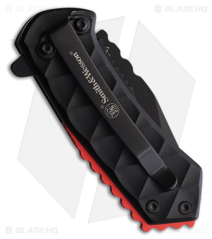 Smith & Wesson 24/7 Spring Assisted Knife Black Aluminum (1.9" Black)