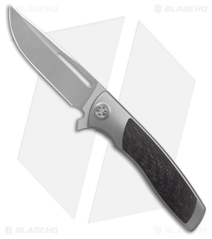 Sharp By Design Mini Evo Knife CF + Drop Point - Blade HQ