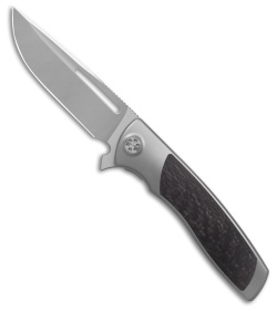 Sharp By Design Mini Evo Flipper Knife Carbon Fiber (3.25" Satin Drop Point)