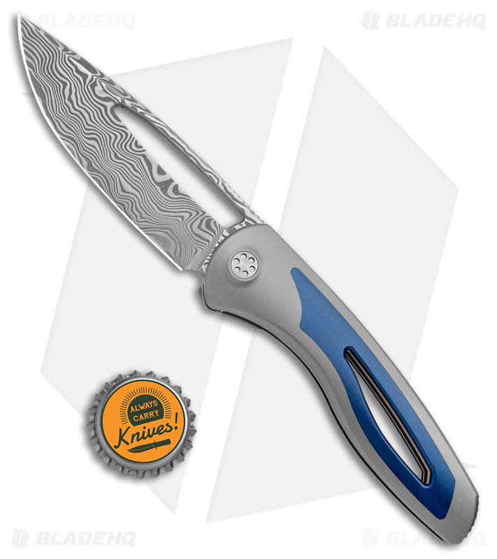 Sharp Front Retangle Sharp By Design Apex Front Flipper Knife Damasteel-Blade HQ