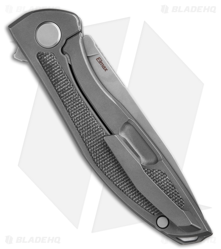 Shirogorov Knives NeOn NL Frame Lock Knife Ti / Black Micarta (3.5" SW Elmax)