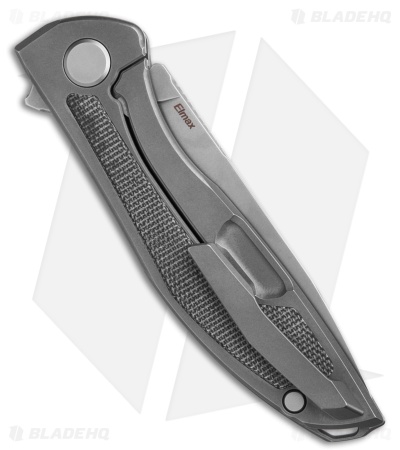 Shirogorov Knives NeOn NL Frame Lock Knife Ti / Black Micarta (3.5" SW Elmax)