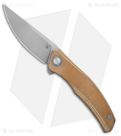 Shirogorov Knives Q95 Ursus Liner Lock Knife Light Brown Micarta (3.75" SW)