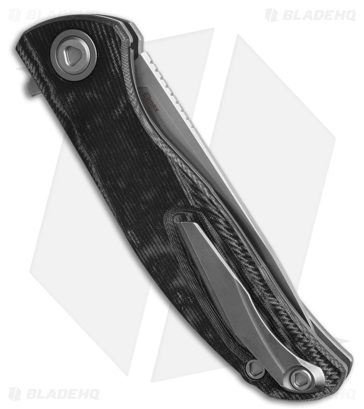 Shirogorov Knives Ursus F95 Liner Lock Knife Black Micarta (3.75" SW Elmax)