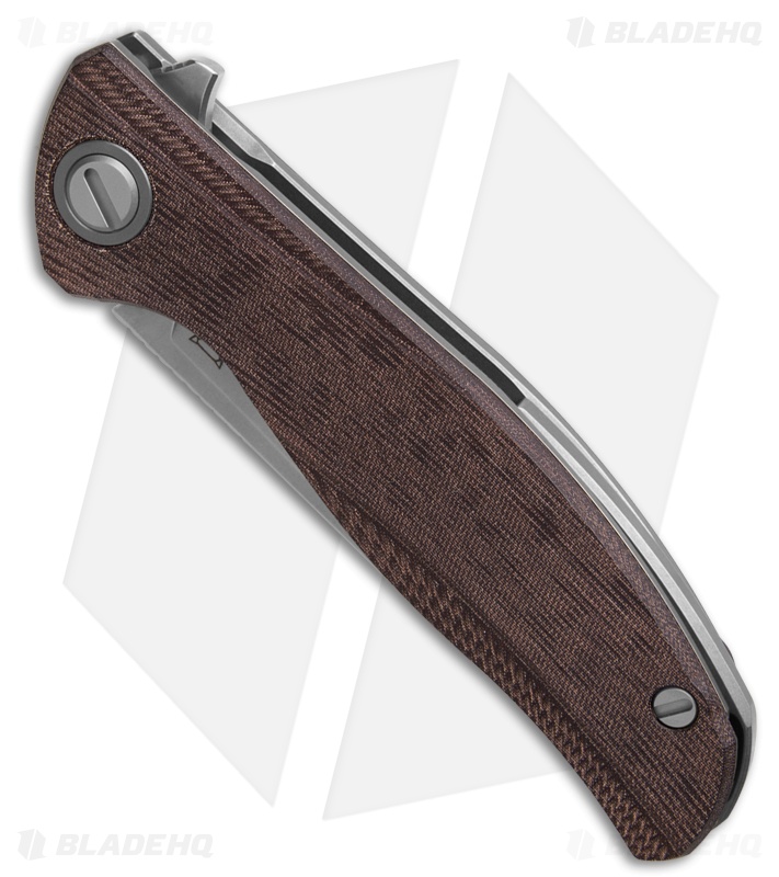 Shirogorov Knives Ursus F95 Liner Lock Knife Maroon Micarta (3.75" SW Elmax)