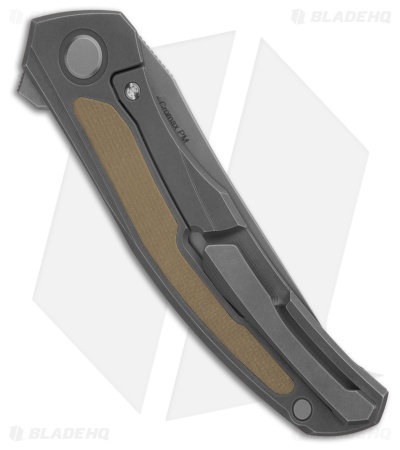 Shirogorov Ursus Quantium Frame Lock Knife SW Ti + Beige G-10 (3.7" SW Cromax)