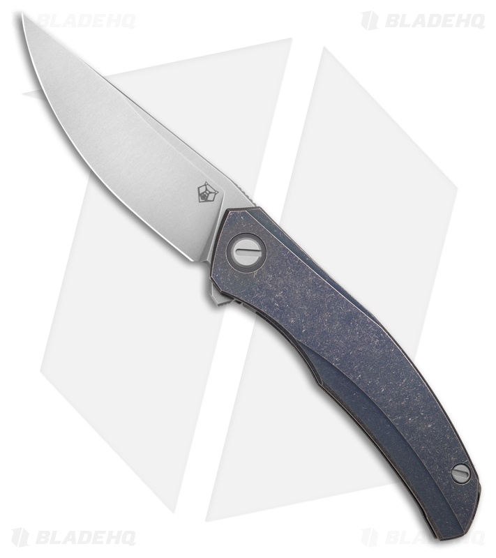 Shirogorov Ursus Q95Ti Frame Lock Knife Purple Titanium(4.125" SW Elmax)