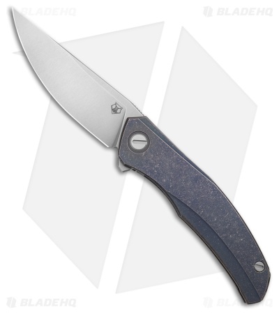 Shirogorov Ursus Q95Ti Frame Lock Knife Purple Titanium(4.125" SW Elmax)