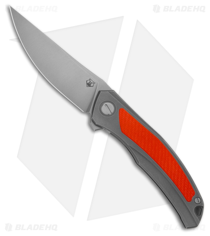 Shirogorov Ursus Quantum NL Frame Lock Knife Ti + Orange G-10 Inlay (3.7" SW)
