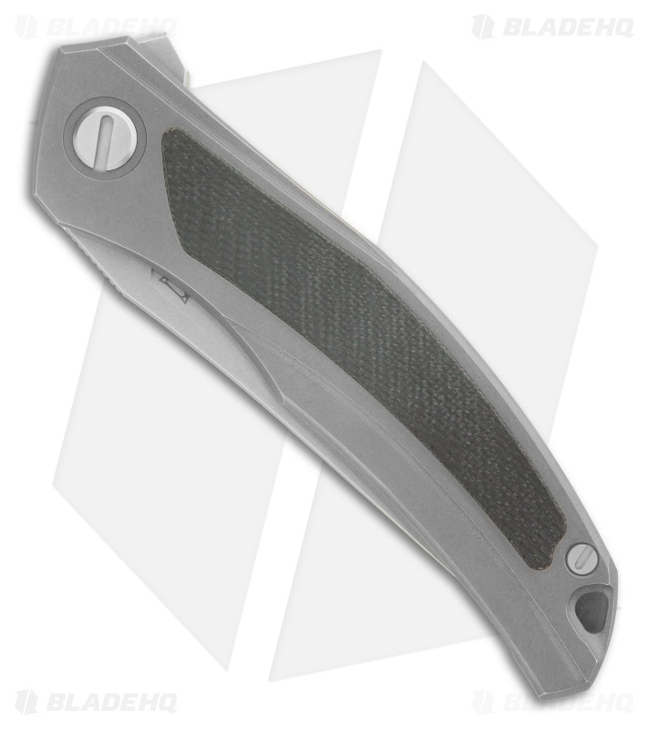 Shirogorov Ursus Quantum NL Frame Lock Knife Ti + Black G-10 Inlay (3.7" SW)