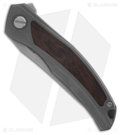 Shirogorov Ursus Quantum NL Frame Lock Knife Ti/Blackwood Inlay (3.7" SW Cromax)