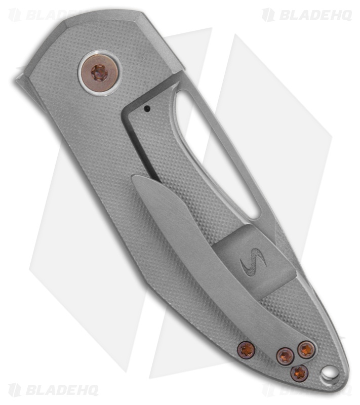 Simeon Custom Knives Hobbit Frame Lock Knife Titanium/Bronze (2.75" Satin)