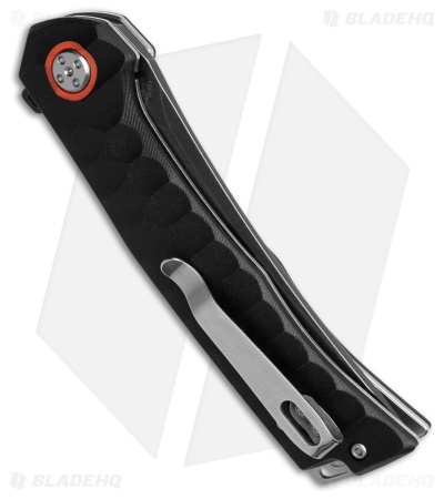 Skallywag Tactical Sao Feng Liner Lock Knife Black G-10 (3.6" Tumbled PVD)