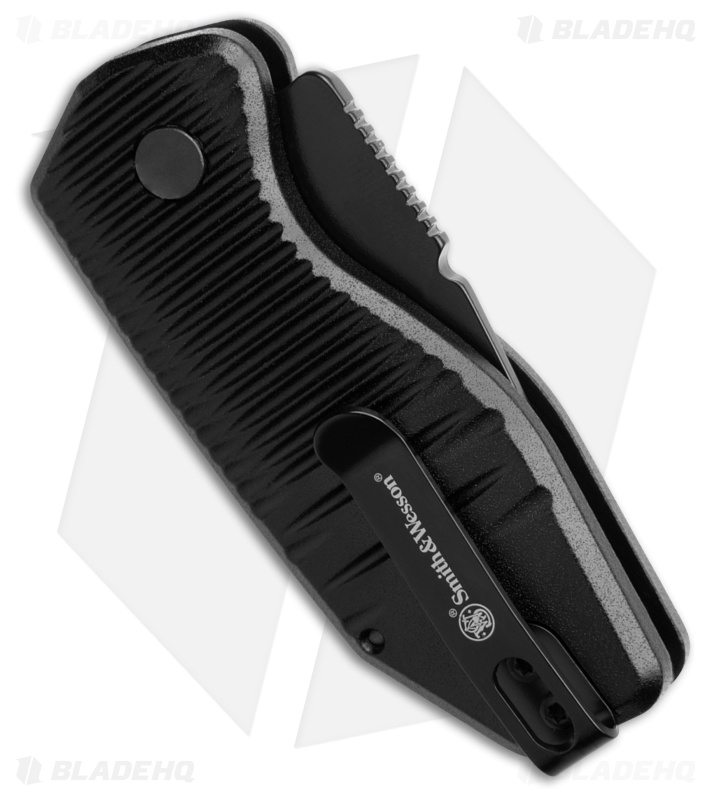 Smith & Wesson Special Ops Mini CA Legal Automatic Knife Black Al (1.9" Black)