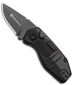Smith & Wesson Special Ops Mini CA Legal Automatic Knife Black Al (1.9" Black)