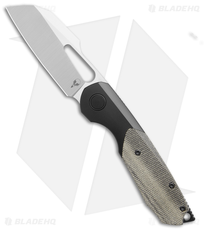 Sparrow Knife Co. Strix Frame Lock Knife DLC Ti/ Black Micarta (3.4" Satin)