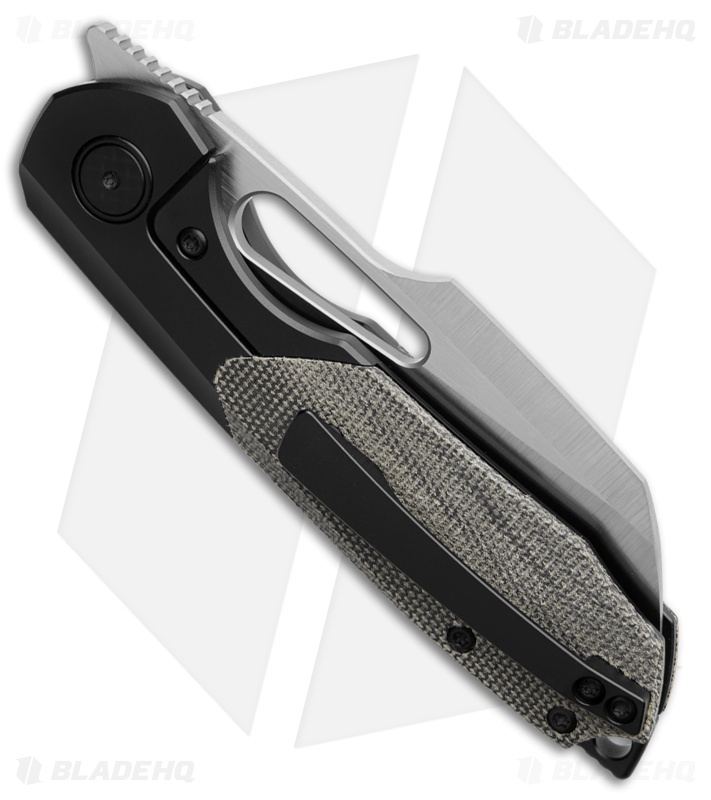Sparrow Knife Co. Strix Frame Lock Knife DLC Ti/ Black Micarta (3.4" Satin)