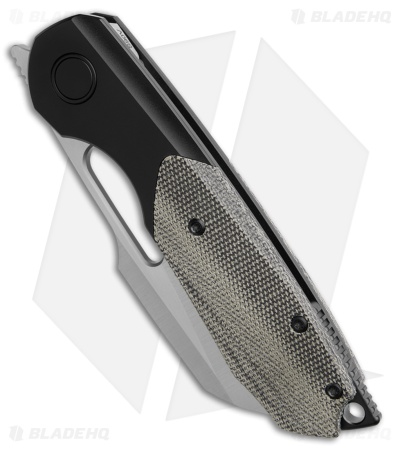 Sparrow Knife Co. Strix Frame Lock Knife DLC Ti/ Black Micarta (3.4" Satin)