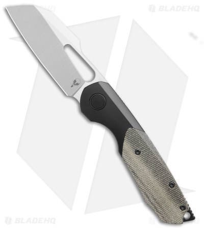 Sparrow Knife Co. Strix Frame Lock Knife DLC Ti/ Black Micarta (3.4" Satin)