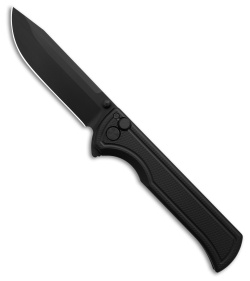 Squid Industries Surf Button Lock Knife Matte Black (3.25" Black)