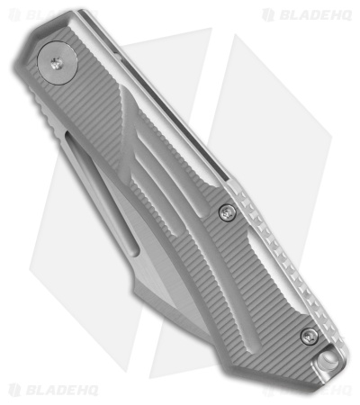 Stout Knife & Tool Sparrow Frame Lock Knife Blast/Tumble Ti (3.25" Satin)