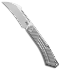 Stout Knife & Tool Sparrow Frame Lock Knife Blast/Tumble Ti (3.25" Satin)