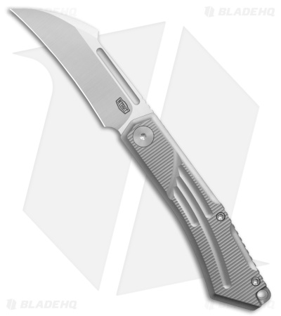 Stout Knife & Tool Sparrow Frame Lock Knife Blast/Tumble Ti (3.25" Satin)