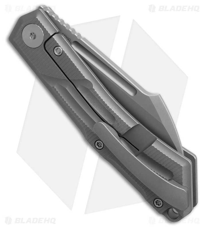 Stout Knife & Tool Sparrow Frame Lock Knife Dark Blast Ti (3.25" Dark Blast)