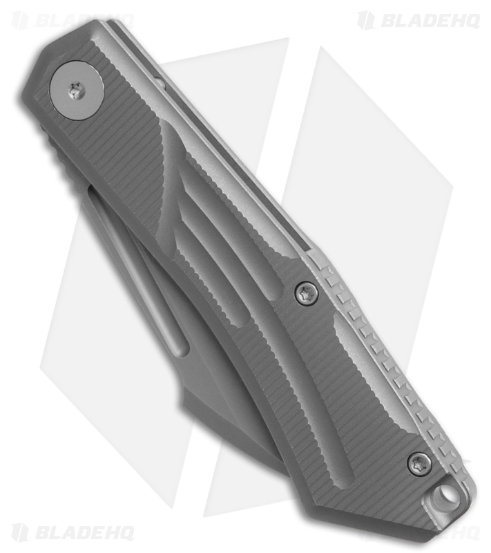 Stout Knife & Tool Sparrow Frame Lock Knife Dark Blast Ti (3.25" Dark Blast)