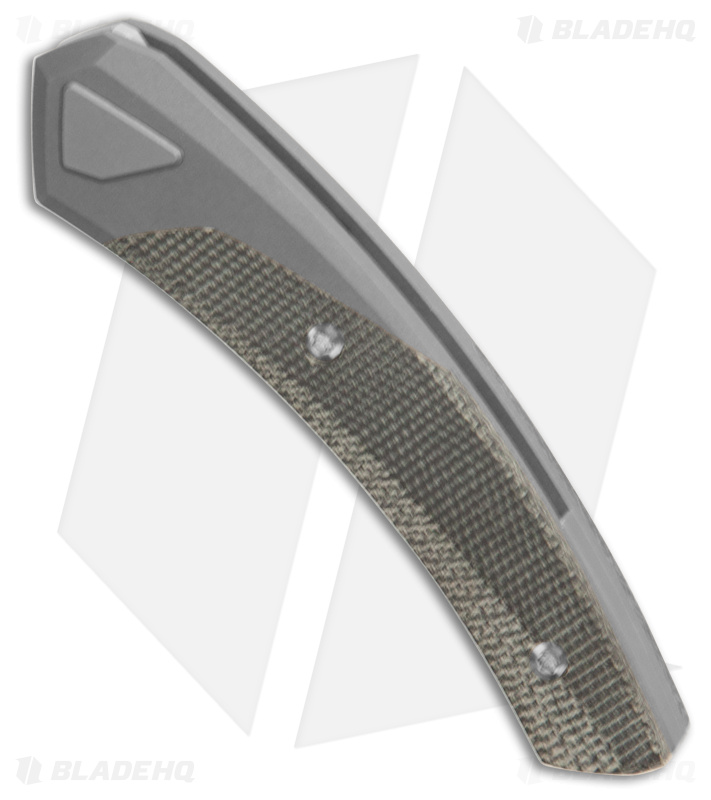 Suprlativ Knives Piranha Rare Earth Magnet Lock Ti/Black Micarta (2.6" Satin M4)