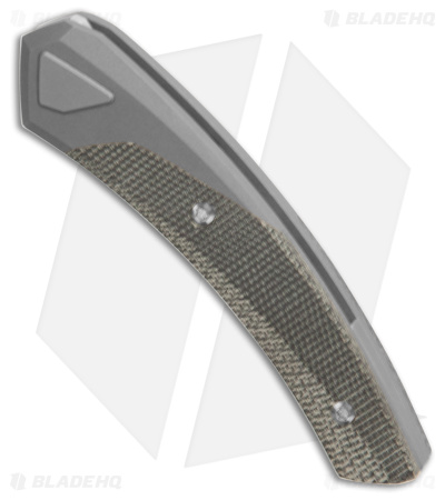 Suprlativ Knives Piranha Rare Earth Magnet Lock Ti/Black Micarta (2.6" Satin M4)