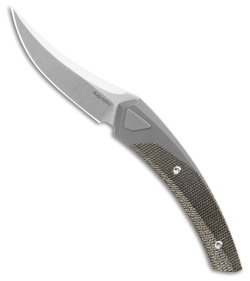 Suprlativ Knives Piranha Rare Earth Magnet Lock Ti/Black Micarta (2.6&quot; Satin M4) | 201909