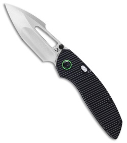Kansept Knives Kansept Knives Link Top Liner Lock Knife Milled Black Aluminum (3" Satin) - $69.99 at Blade HQ