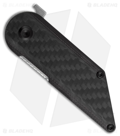 Kansept Pinkerton Dash Folding Kiridashi Knife Black G-10/CF (1.69" SW) 