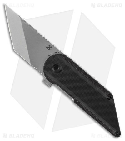Kansept Pinkerton Dash Folding Kiridashi Knife Black G-10/CF (1.69" SW) 