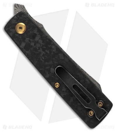 Kansept Knives Higonokami Liner Lock Knife Shred Carbon Fiber (3" Damascus)