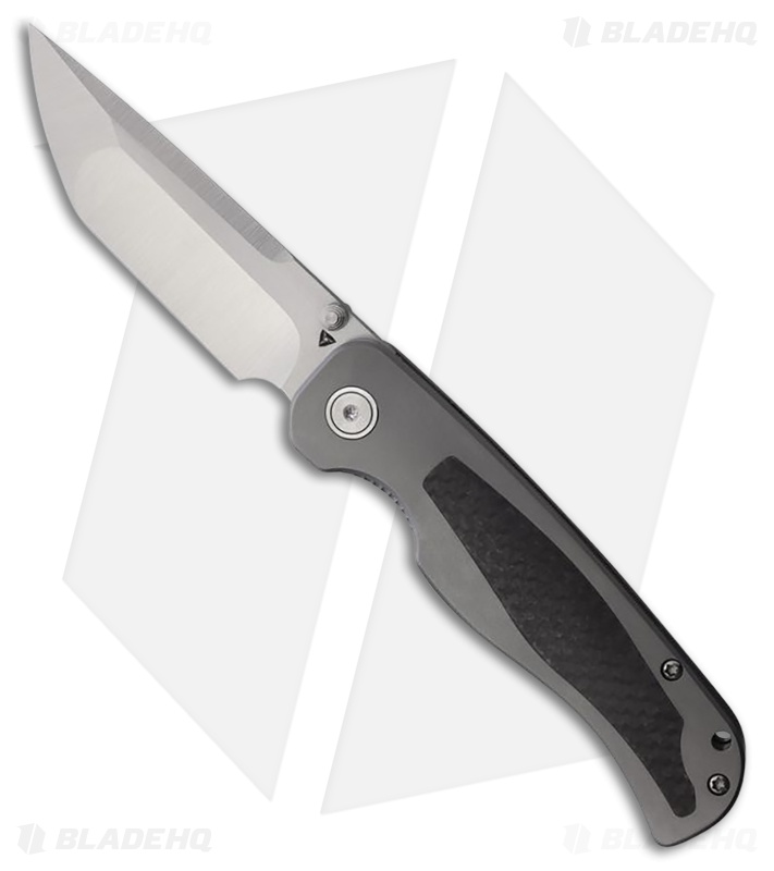 Tuyaknife Wrath V2 Tanto Frame Lock Knife Titanium/CF Inlays (3.4" Satin)