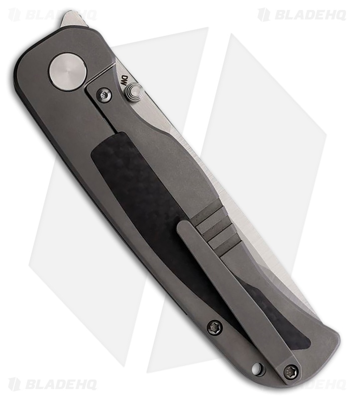 Tuyaknife Wrath V2 Tanto Frame Lock Knife Titanium/CF Inlays (3.4" Satin)