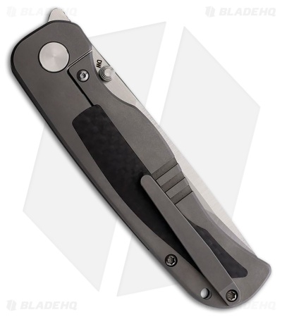 Tuyaknife Wrath V2 Tanto Frame Lock Knife Titanium/CF Inlays (3.4" Satin)