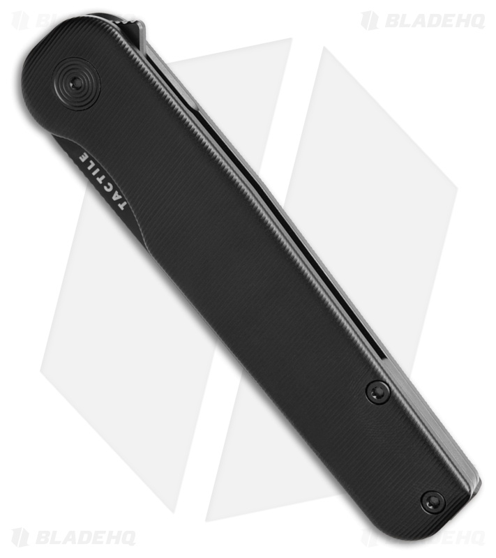 Tactile Knife Co. Rockwall V2 Liner Lock Knife Black Ti (3.4" Black MagnaCut)